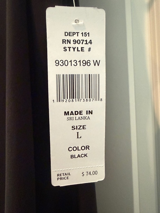 MSK Black Sleeveless Shift Mini Dress with White Collar - Picture 3 of 3